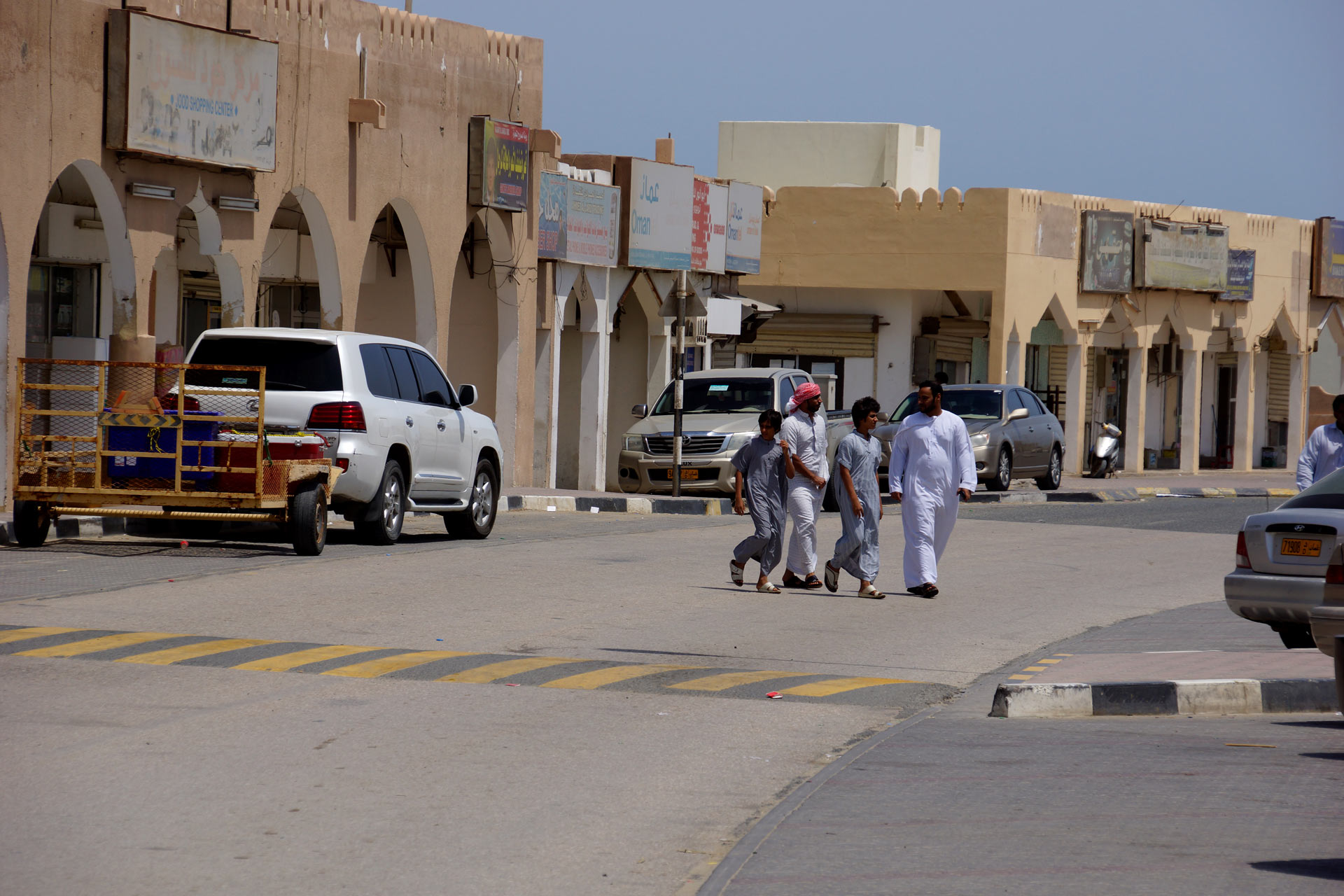 Oman, Masirah-Island Hilf-Strasse-Arkaden