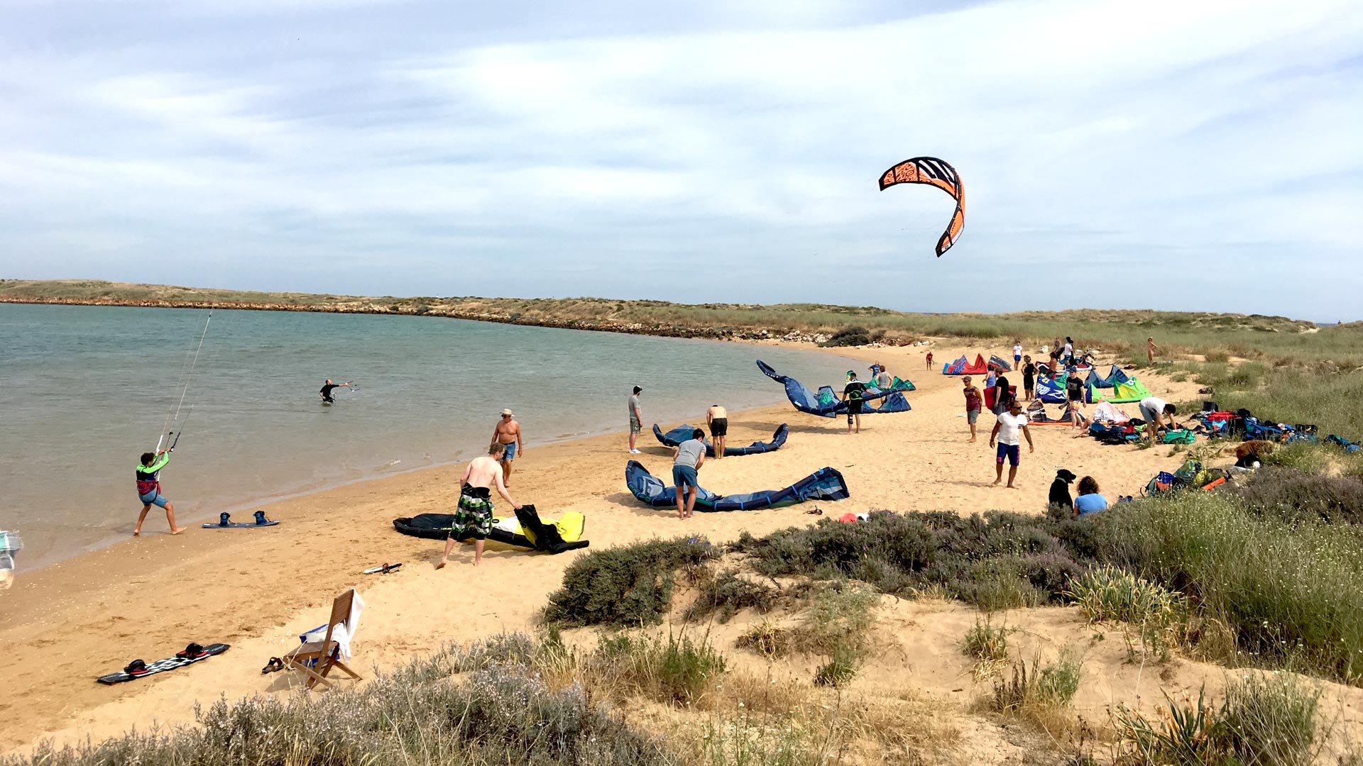 Algarve, Lagos, LAGOA DE ALVOR: Thermik Kiten – wenn Algarve dann Alvor