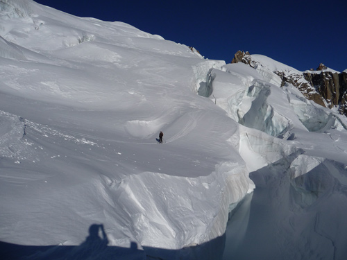 Mont Blanc, CHAMONIX: 27 Km lange Gletscherabfahrt im VALLEE BLANCHE