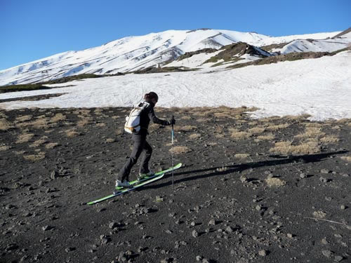 SIZILIEN ÄTNA: Abgefahrene Skitour auf aktivem Vulkan (3300 m)