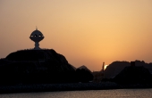 Oman-Muskat_Matrah-Hafen_Weihrauchspender_Sunset