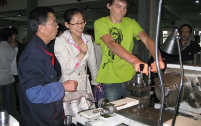 Öffentlichkeitsarbeit: Praktika & Betriebsbesichtigungen für Schüler aus Traunreut in Shenyang (2010)